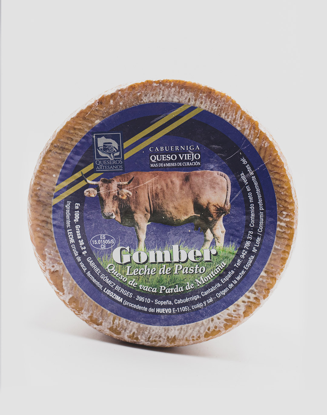 Queso viejo de vaca Gomber